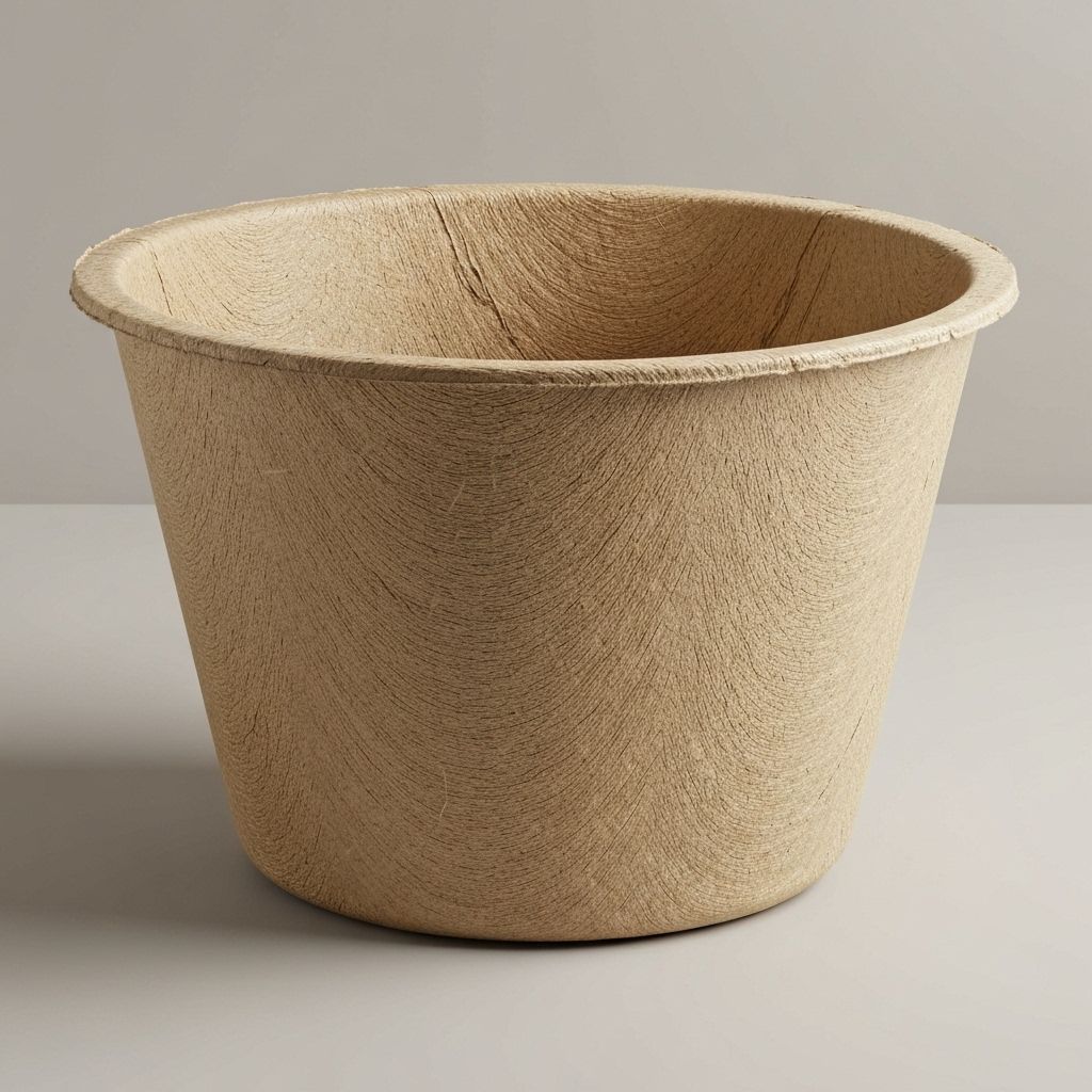 12W – Chậu cây sân vườn - chậu cây tự phân hủy từ lõi bắp