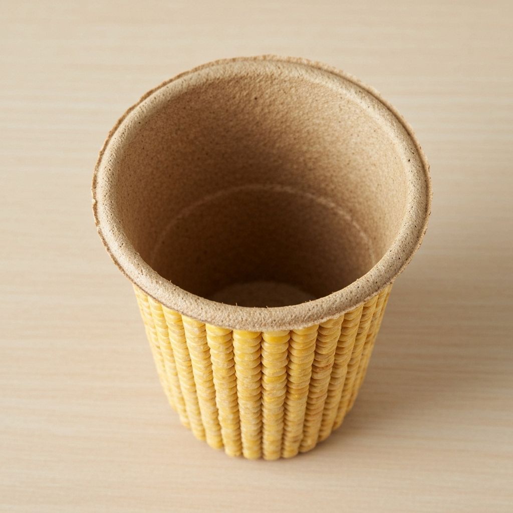 2W – Chậu ươm cây giống - chậu cây tự phân hủy từ lõi bắp