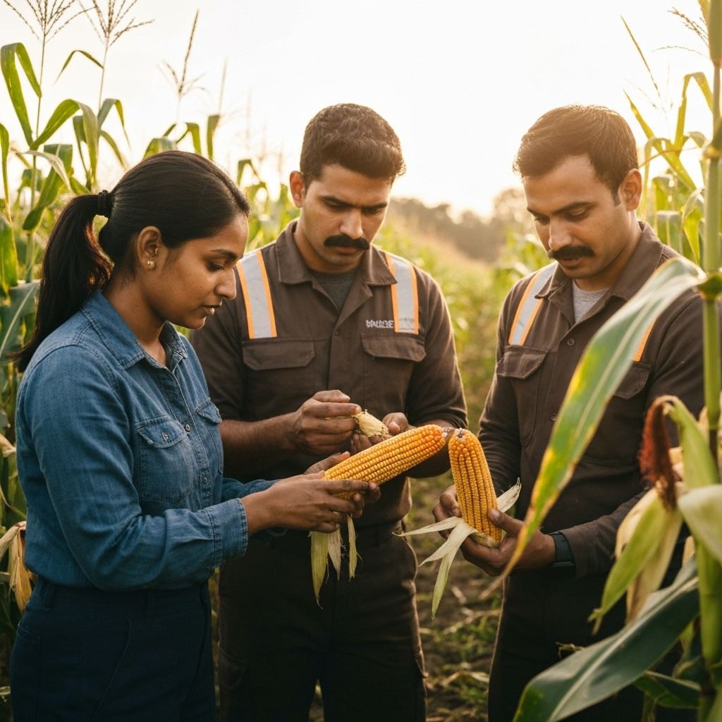 Đội ngũ ECOLIA làm việc với nguyên liệu lõi bắp